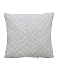 Vibhsa White Indoor Outdoor Ogee Decorative Pillow 18"x18"
