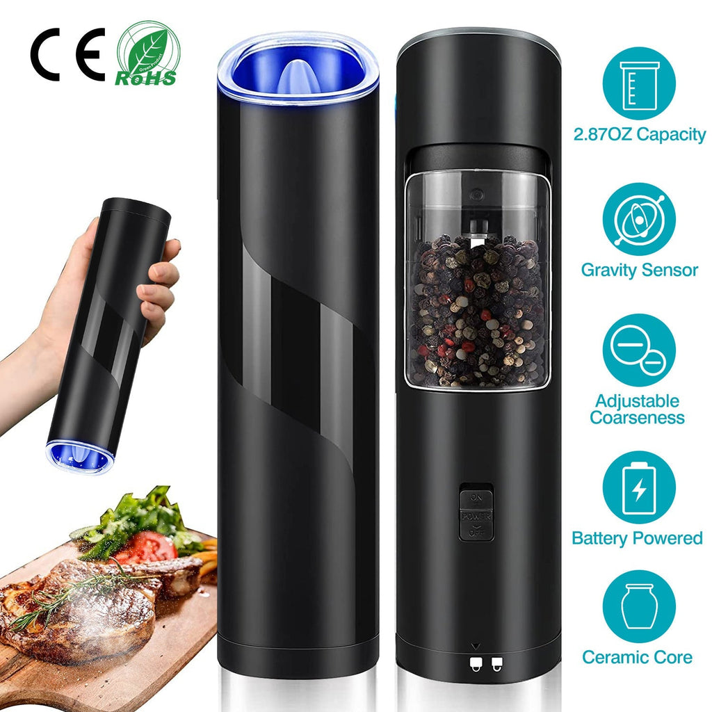 Electric Salt & Pepper Grinder – Gravity Sensor with LED