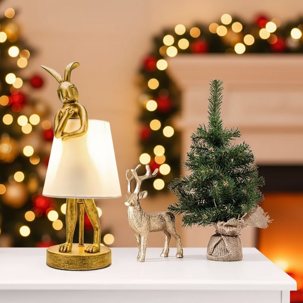Modern Bunny Table Lamp with Adjustable Light
