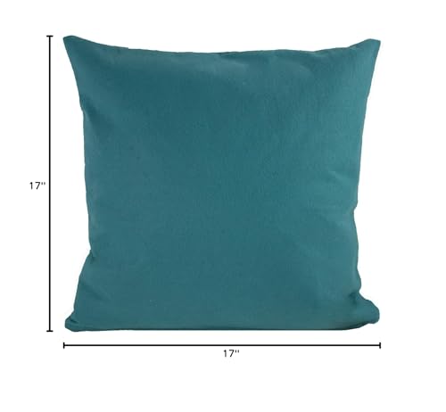 Fennco Styles Sara's Garden Petal Decorative Throw Pillow. 17 Inch Square.