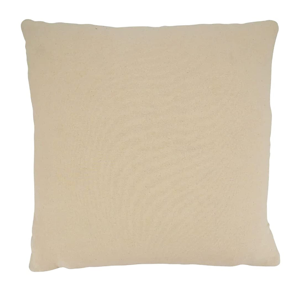 Fennco Styles Woven Striped Tassel Decorative Cotton Throw Pillow - Textured Cushion for Home, Couch, Bedroom, Living Room and Office Décor