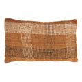 Fennco Styles Rust Plaid Throw Pillow Cover 20" W x 20" L - Rustic Charm Cotton Blend Woven Square Cushion Case for Home, Couch, Bedroom, Living Room and Office Décor