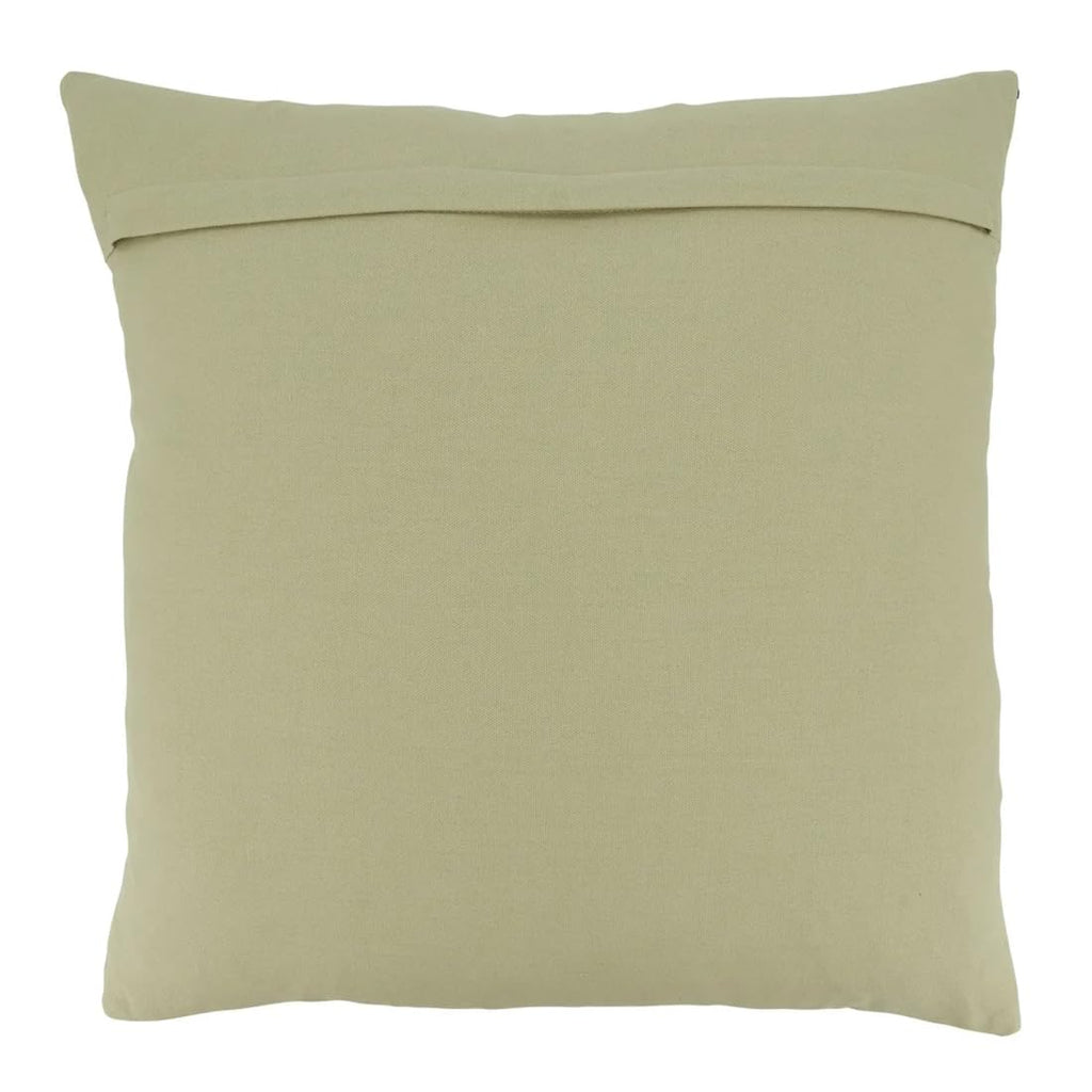 Fennco Styles Stripe Design Cotton Decorative Throw Pillow - Brown Woven Square Cushion for Home, Couch, Living Room, Bedroom, Office and Holiday Décor