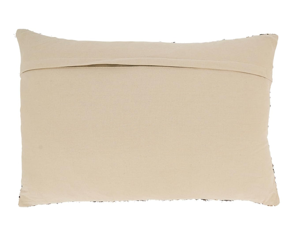 Fennco Styles Striped Design 100% Cotton Decorative Throw Pillow Cover 16" W x 24" L - Natural Woven Textured Cushion Case for Home, Couch, Bedroom, Living Room and Office Décor
