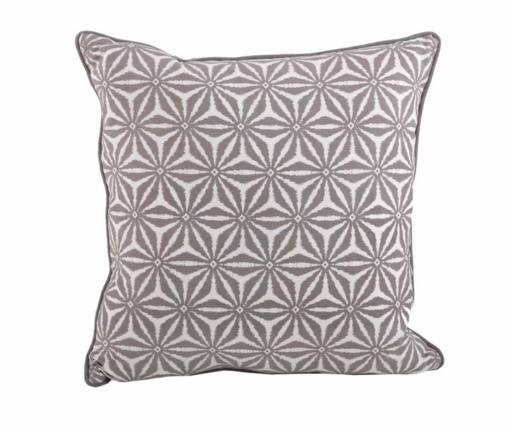 fenncostyles.com Tile Down Filled Decorative Throw Pillow (Taupe)