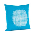 Fennco Styles Spic Market Collection Contemporary Stitched 100% Pure Cotton 18 x 18 Inch Down Filled Throw Pillow – Turquoise Throw Pillow for Couch, Bedroom and Living Room Décor