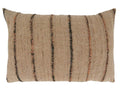 Fennco Styles Striped Woven Cotton Decorative Throw Pillow 20" W x 20" L - Natural Cushion for Home, Couch, Bedroom, Living Room and Office Décor