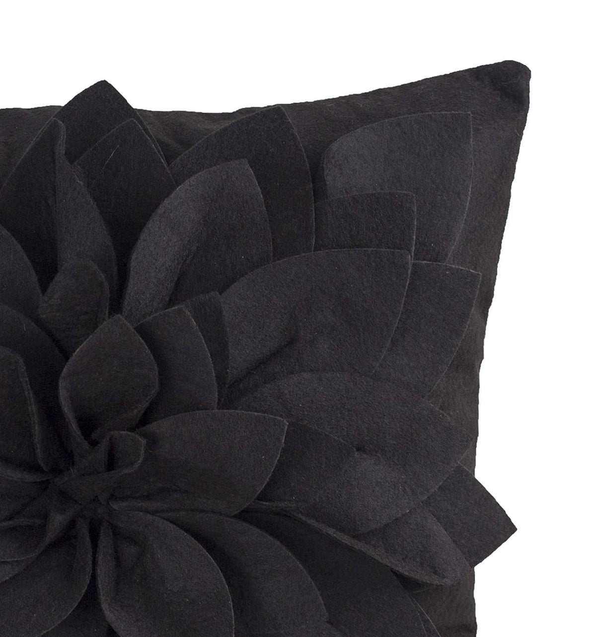 Fennco Styles Sara's Garden Petal Decorative Throw Pillow. 17 Inch Square.