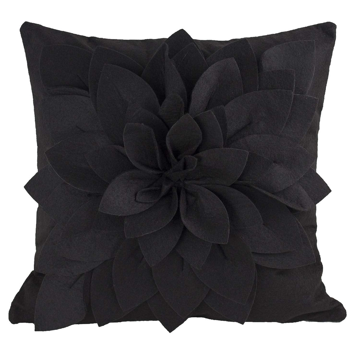 Fennco Styles Sara's Garden Petal Decorative Throw Pillow. 17 Inch Square.