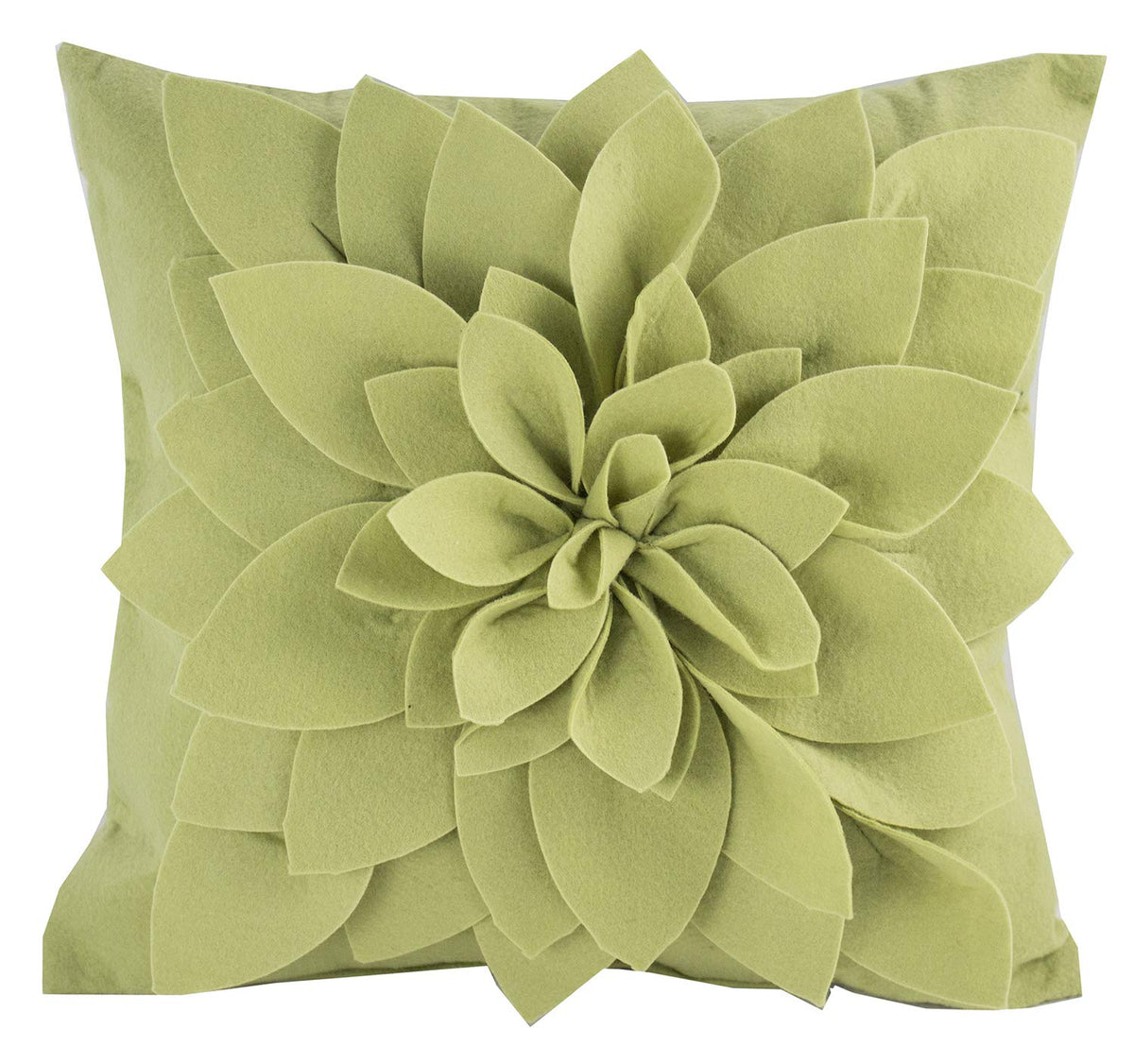 Fennco Styles Sara's Garden Petal Decorative Throw Pillow. 17 Inch Square.