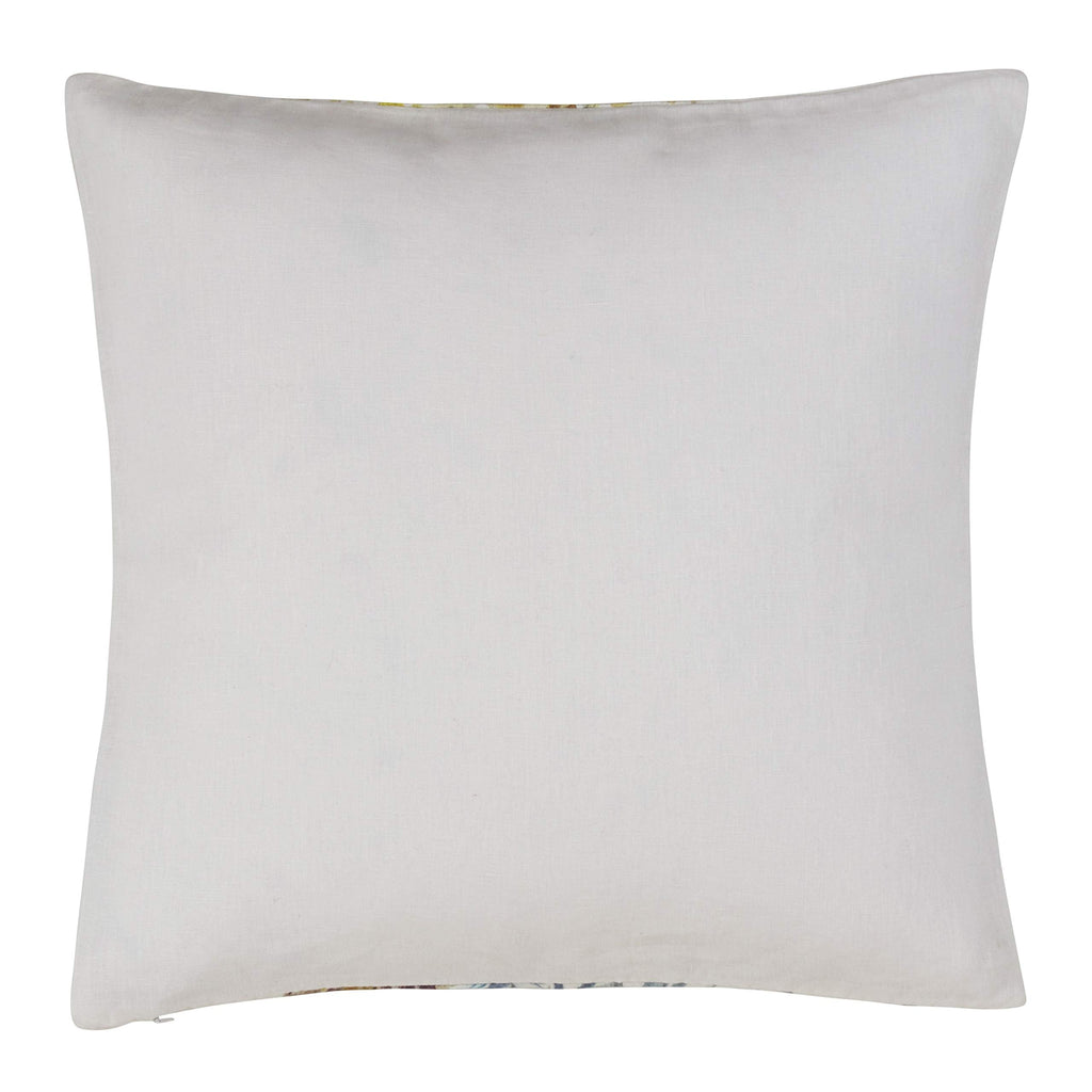 Fennco Styles Watercolor Tropical Phoenix Birds Down-Filled Linen Throw Pillow - 20"x20"