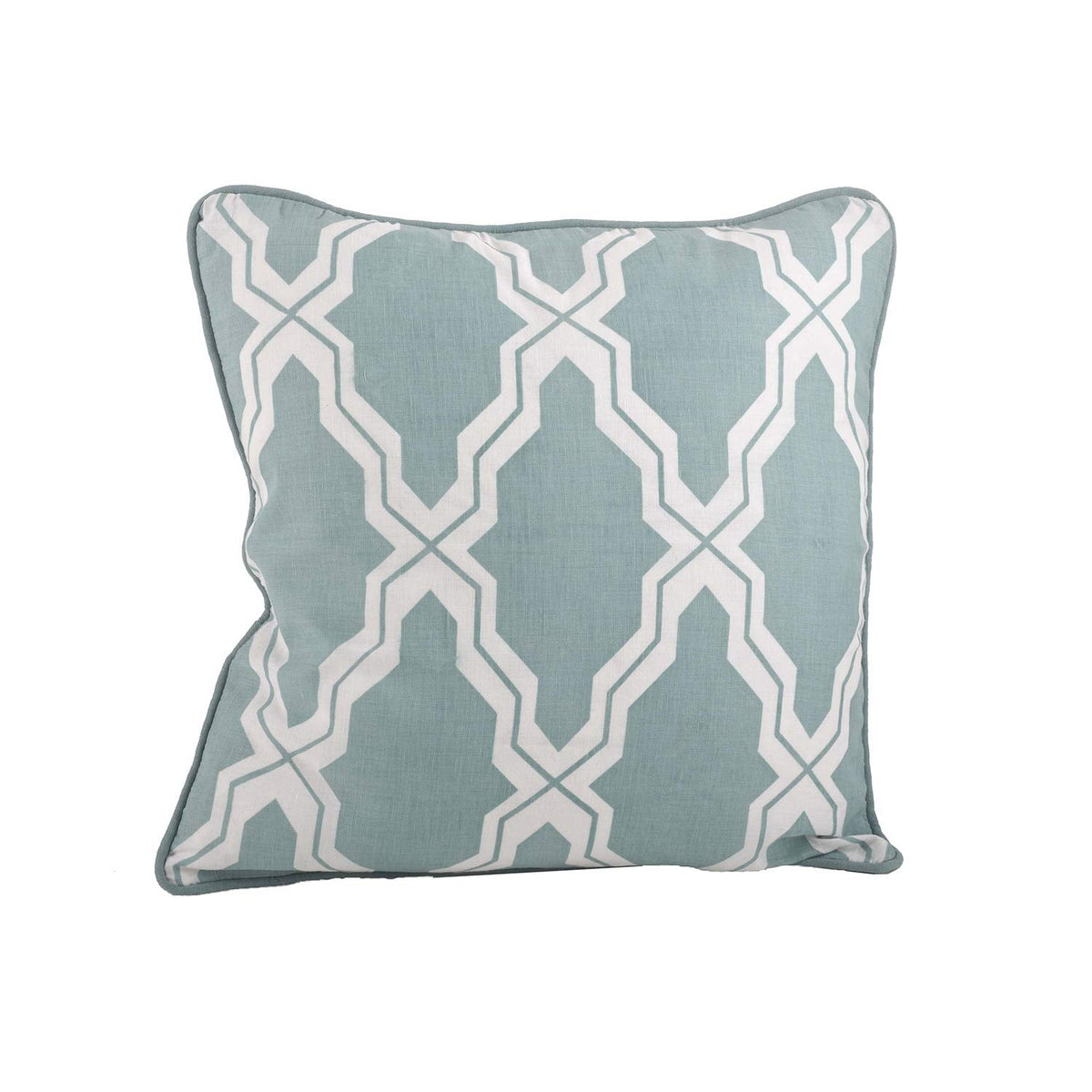 Fennco Styles Yasmina Moroccan Decorative Down Filled Linen Blend Throw Pillow, 18-inch Square