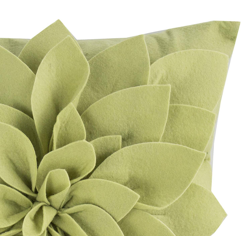 Fennco Styles Sara's Garden Petal Decorative Throw Pillow. 17 Inch Square.