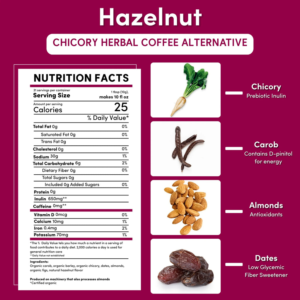 Hazelnut Chicory Herbal Coffee