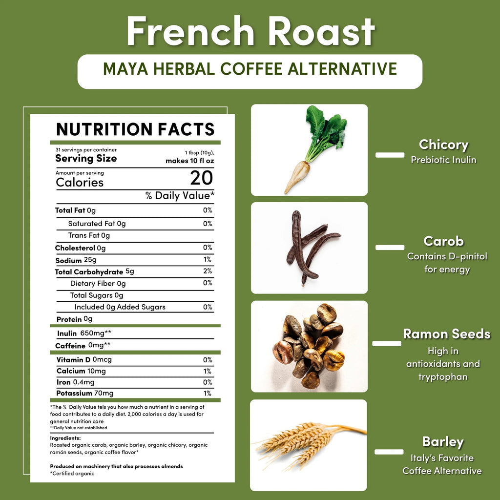 French Roast Chicory Herbal Coffee