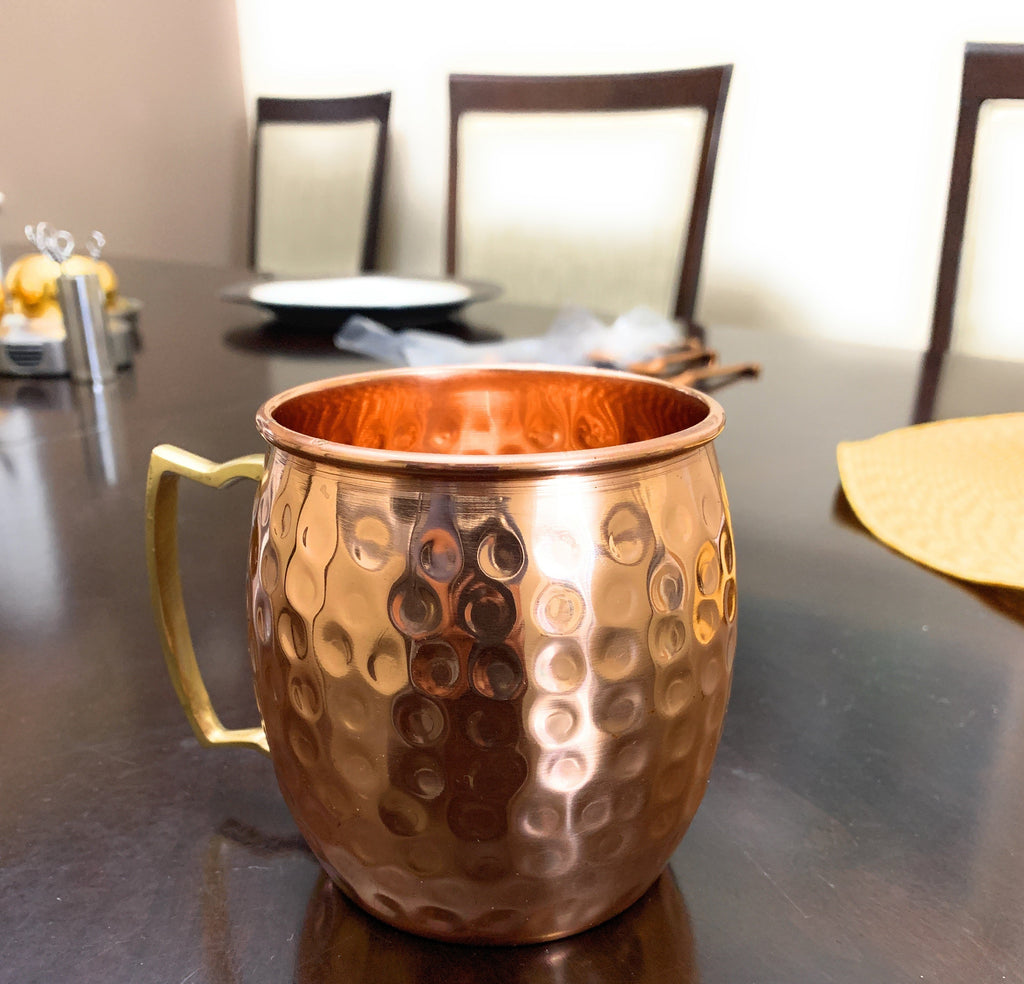 Vibhsa Handcrafted Moscow Mule Mugs, Set of 4