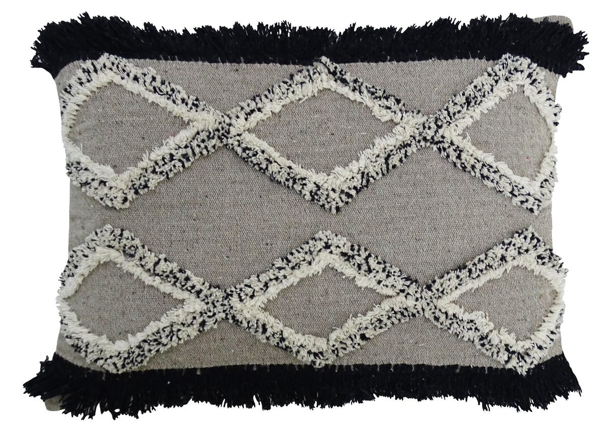 Tufted Decorative Pillow for Living Room 16"x 22"