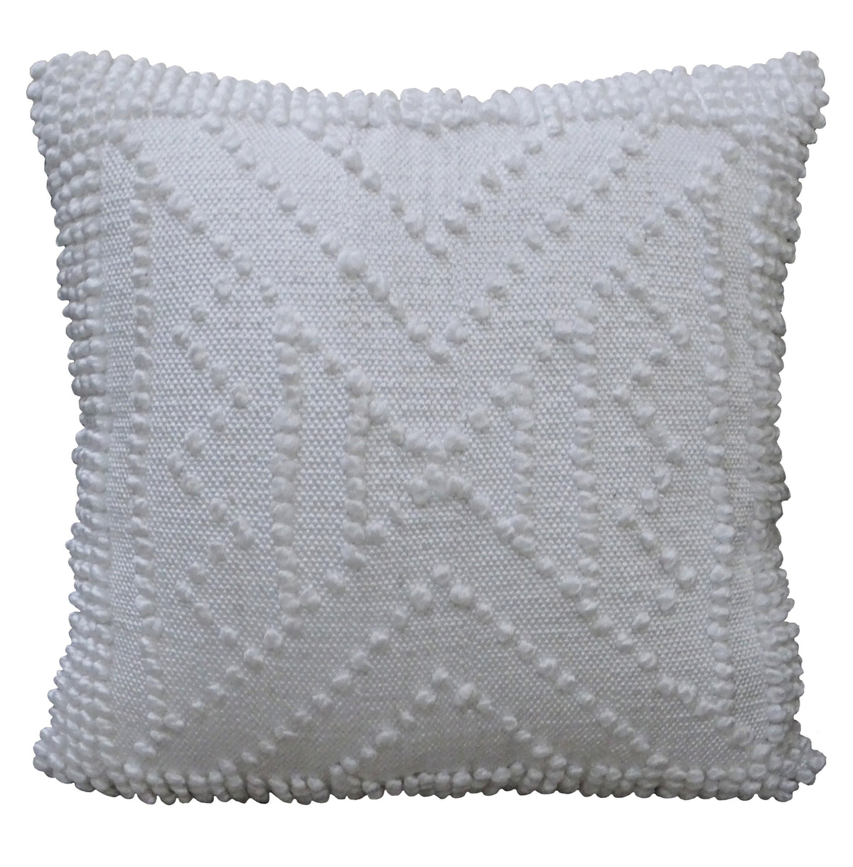 Decorative 18"x18" Outdoor Pillow for couch  (White)