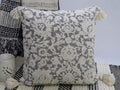 Throw Pillow with Tassels 20" x 20" Insert Included