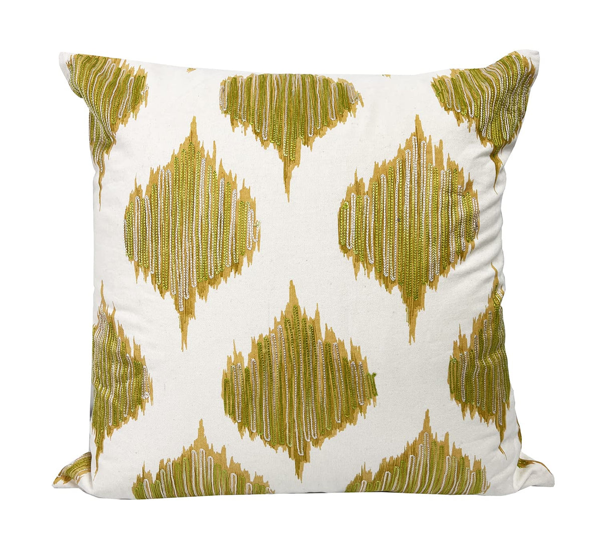 Fennco Styles Stitched Ink Blot Amable Design Cotton Down Filled Throw Pillow 20" W x 20" L