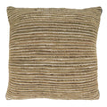 Fennco Styles Woven Chindi Striped Decorative Throw Pillow 20" W x 20" L – Brown Accent Pillow for Couch, Bedroom and Living Room Décor