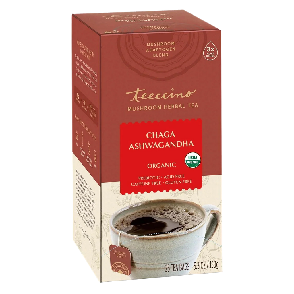 Chaga Ashwagandha Butterscotch Cream Mushroom Herbal Tea