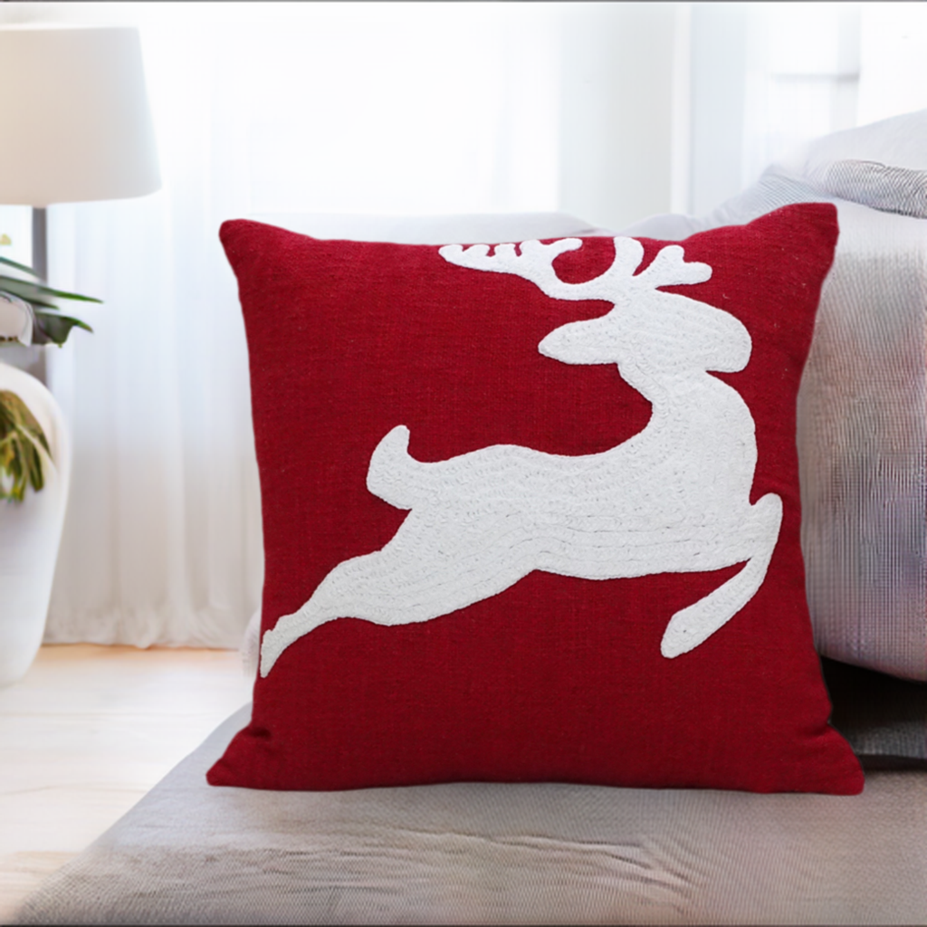 Vibhsa Christmas Decorative Throw Pillow for Christmas  20" x 20"