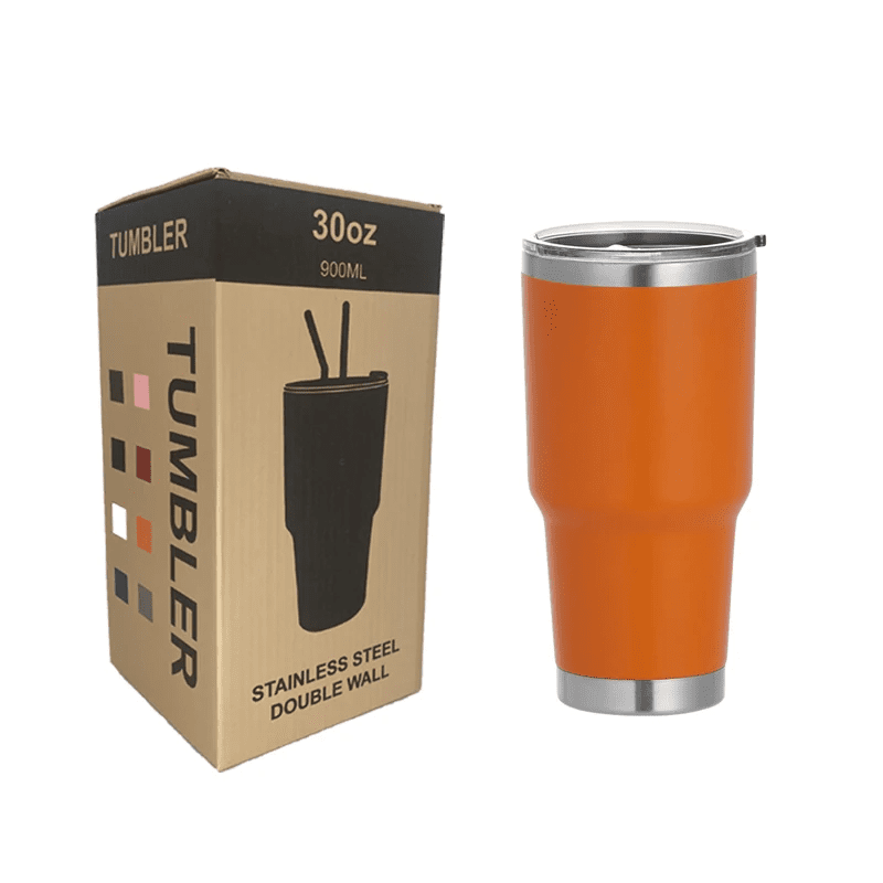30oz Stainless Steel Tumblers – Insulated Travel Mug with Lid