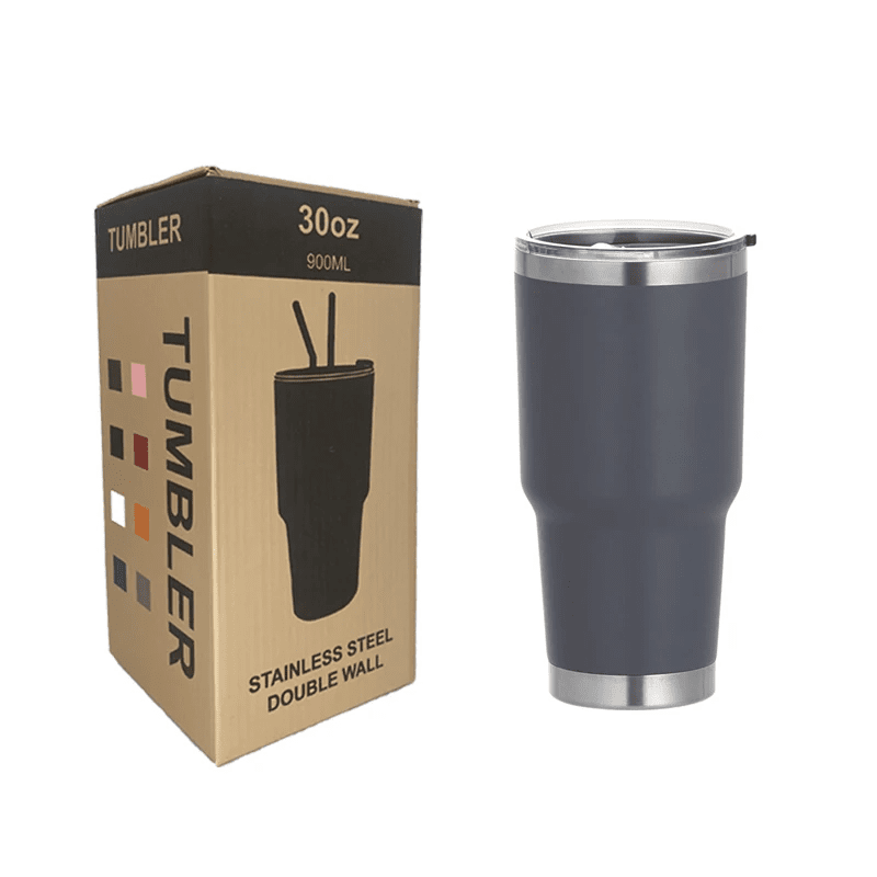 30oz Stainless Steel Tumblers – Insulated Travel Mug with Lid