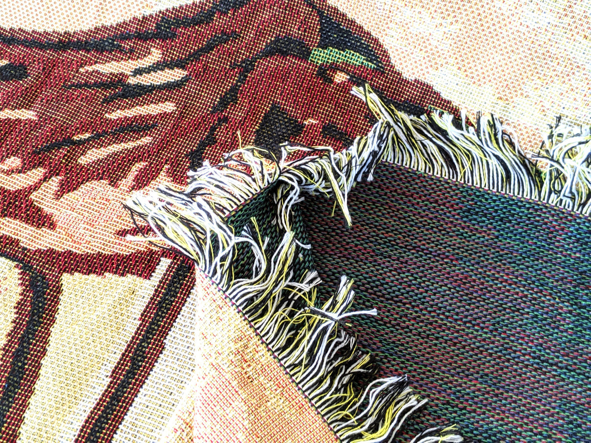 Tache Abstract Art Ballet Dancers Afghan Tapestry Throw Blanket with Fringe (2500)
