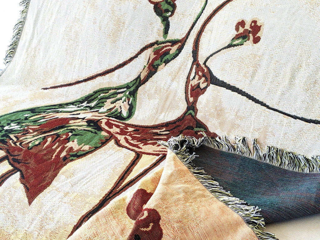 Tache Abstract Art Ballet Dancers Afghan Tapestry Throw Blanket with Fringe (2500)