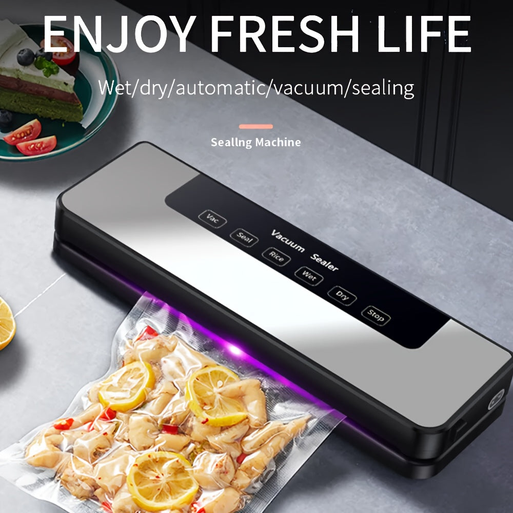 65Kpa Vacuum Sealer Machine Food Saver Wet Dry Automatic w/50 Bags Commercial