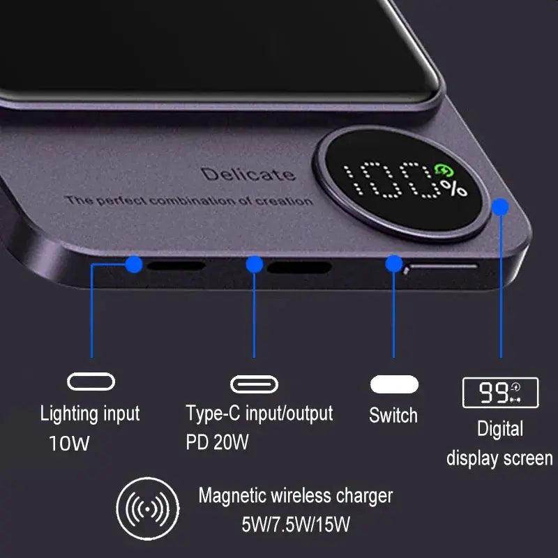 PowerHub ChargeMate wireless charger MagSafe Power Bank for iphone