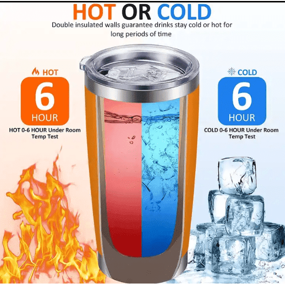 Red Tumblers 30oz with metal straw and cleaning kit.
