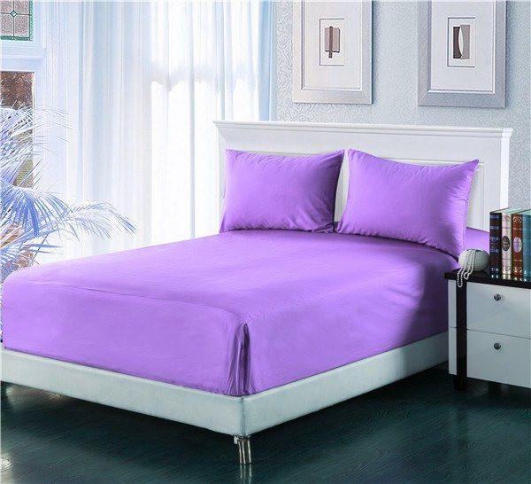 Tache Cotton Lavender Purple Fitted Sheet / Flat Sheet (BS3PC-P)