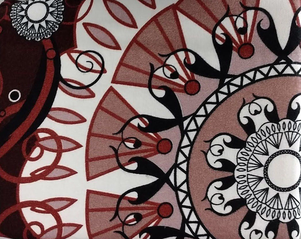 Tache Burgundy Palace Paisley Medallion Duvet Cover Twin (2810)
