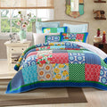 Tache Cotton Dreamy Meadow Patchwork Floral Quilt Set (JHW-568)